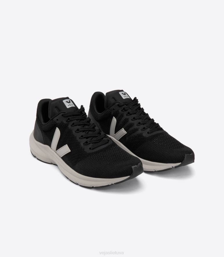 avalynė Veja marlin v-knit juoda oksfordo pilka moterys F4NX278