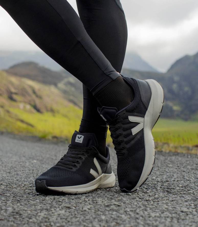 avalynė Veja marlin v-knit juoda oksfordo pilka moterys F4NX278