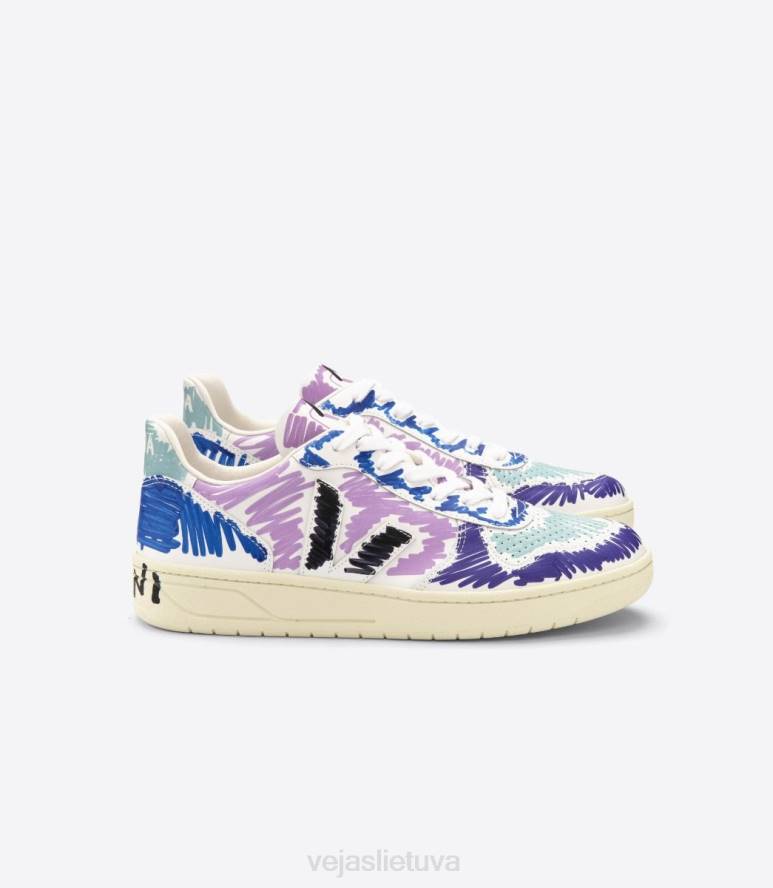 avalynė Veja X v-10 odinė marni orchid juoda moterys F4NX236