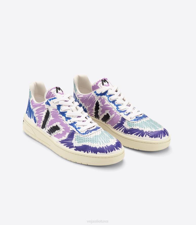 avalynė Veja X v-10 odinė marni orchid juoda moterys F4NX236