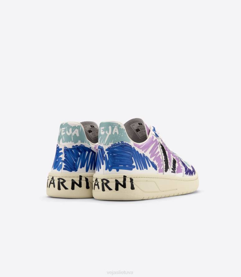 avalynė Veja X v-10 odinė marni orchid juoda moterys F4NX236