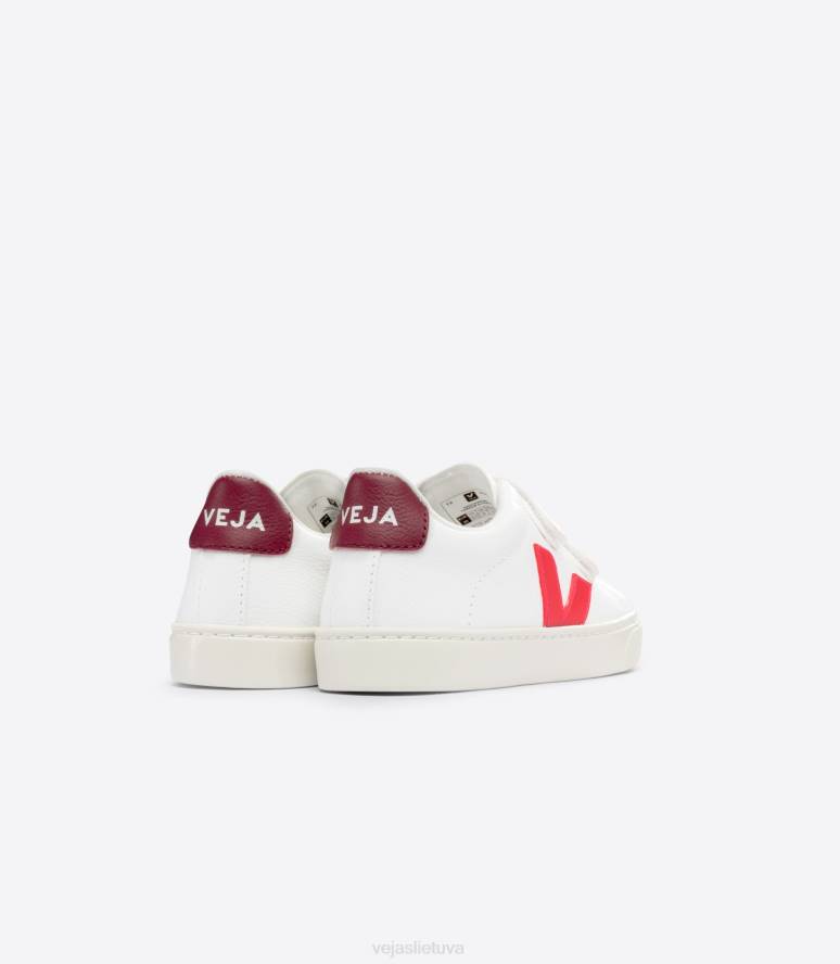 avalynė Veja esplar bechrominė oda balta rožė fluo marsala vaikai F4NX322