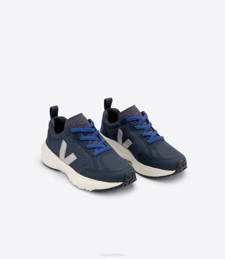 avalynė Veja kanarėlių elastiniai raišteliai alveomesh nautico oxford pilka vaikai F4NX384