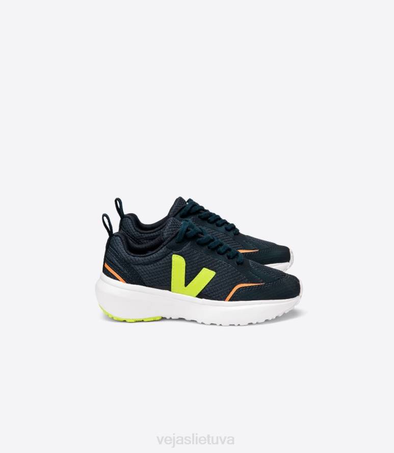 avalynė Veja kanarėlių raišteliai alveomesh nautico jaune fluo vaikai F4NX389