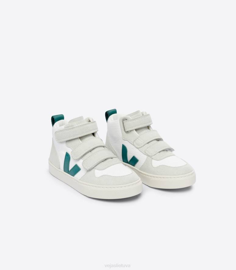 avalynė Veja v-10 mid b-mesh white Bretany vaikai F4NX344