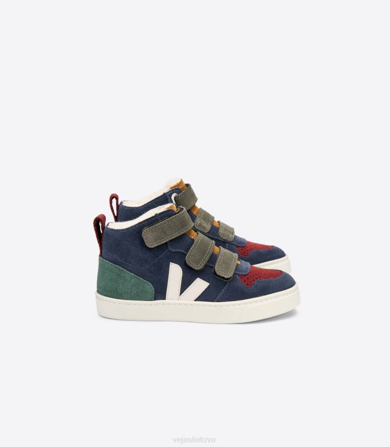avalynė Veja v-10 mid fured suede multico nautico cyprus vaikai F4NX352