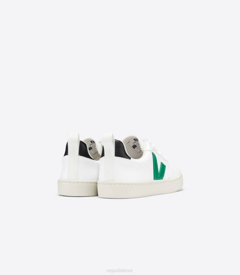 avalynė Veja v-10 raišteliai cwl white emeraude juoda vaikai F4NX368