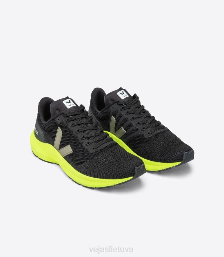 avalynė Veja marlin lt v-knit black kaki jaune fluo vyrų F4NX205