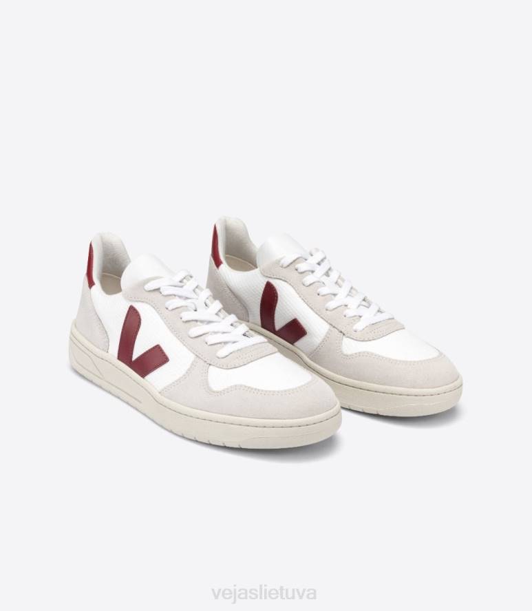 avalynė Veja v-10 b tinklelio balta natūrali marsala vyrų F4NX57