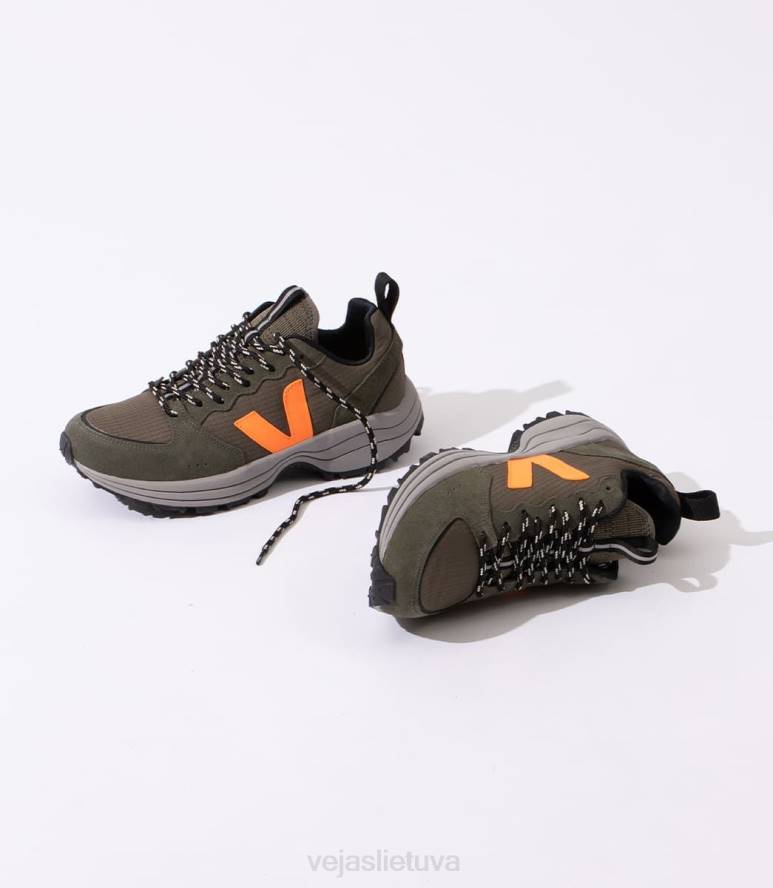 avalynė Veja Venturi ripstop kaki neoninė oranžinė vyrų F4NX166